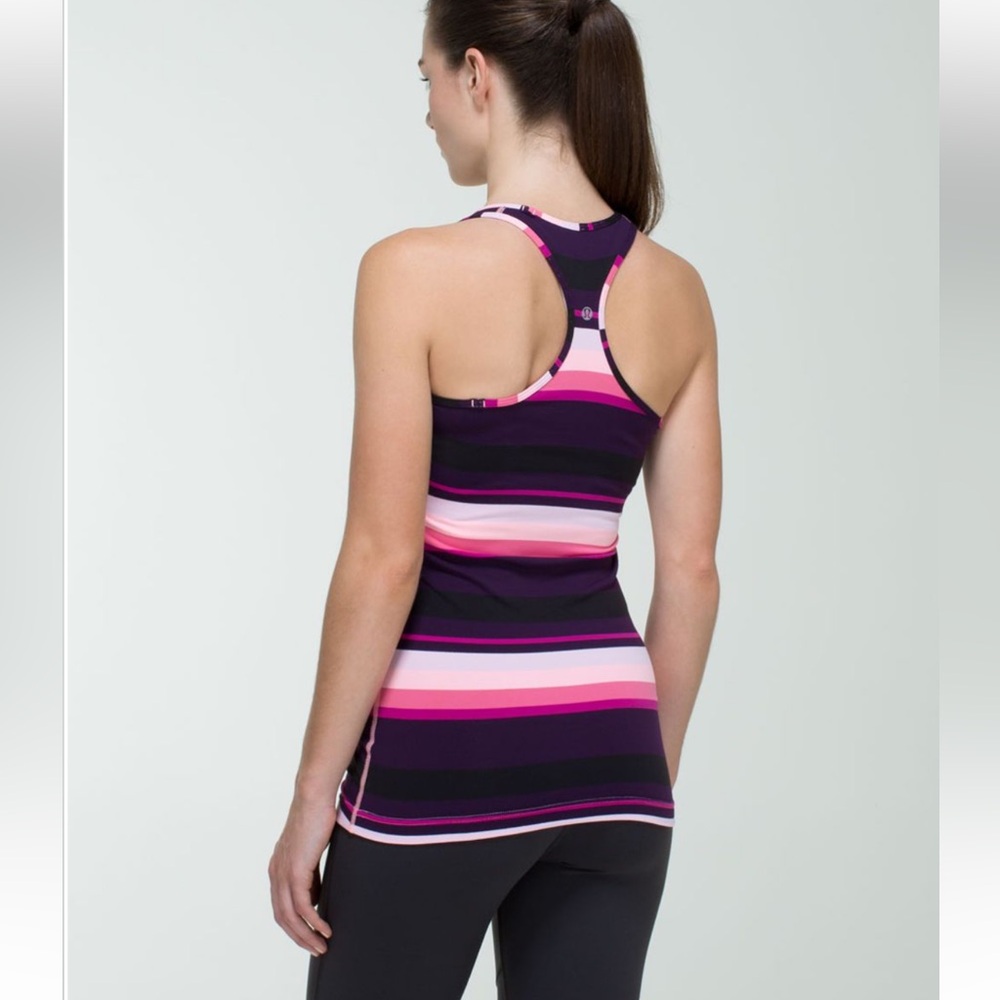 Lululemon Cool Racerback
Assorted Stripe Bleached Coral Size 4 - Picture 2 of 6